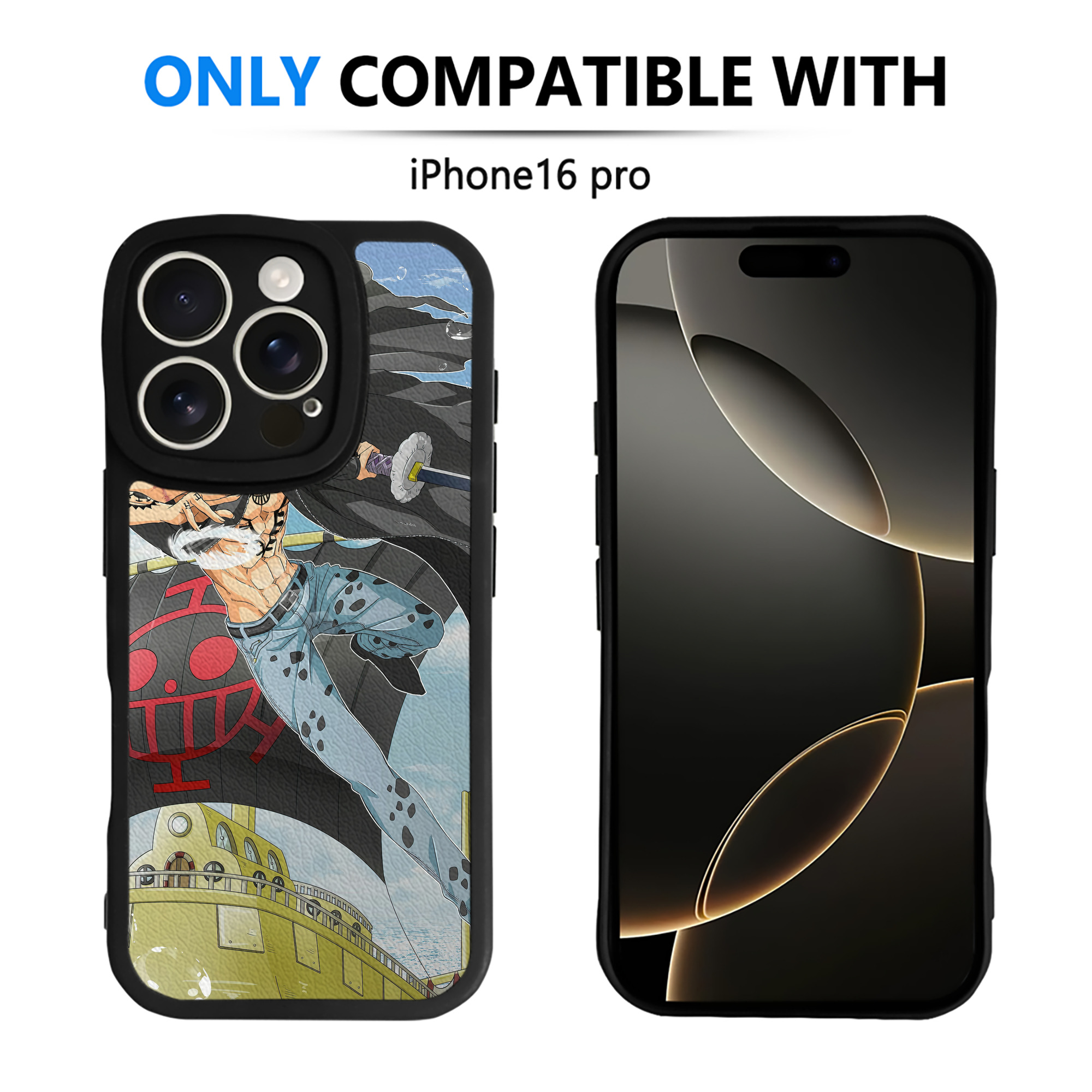 （画像用） ワンピース ONE PIECE 【iPhone 16シリーズ対応】シリコンスマホケース（レザー調） 材質：シリコン